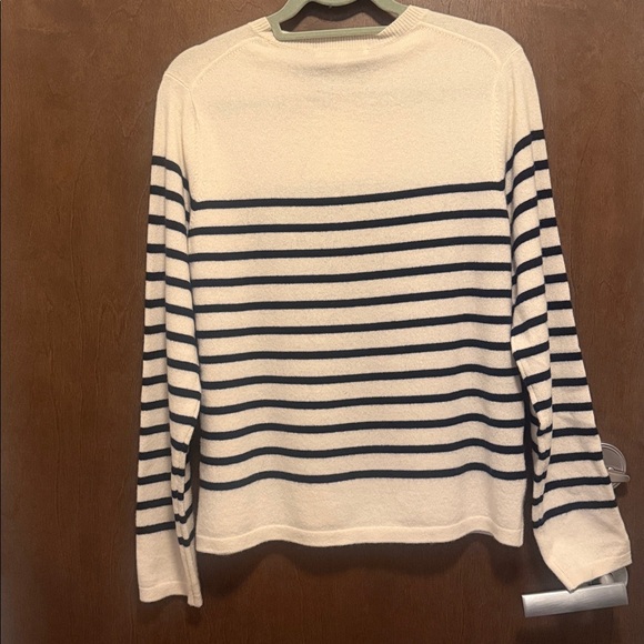 UNIQLO - CASHMERE Striped Long Sleeve Crew Neck Sweater - SZ Large -BNWT - Picture 13 of 13
